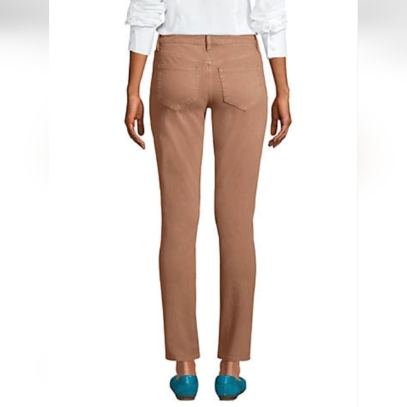 LANDS' END Jeans, Tawny Brown, Size 8 - Picture 3 of 13